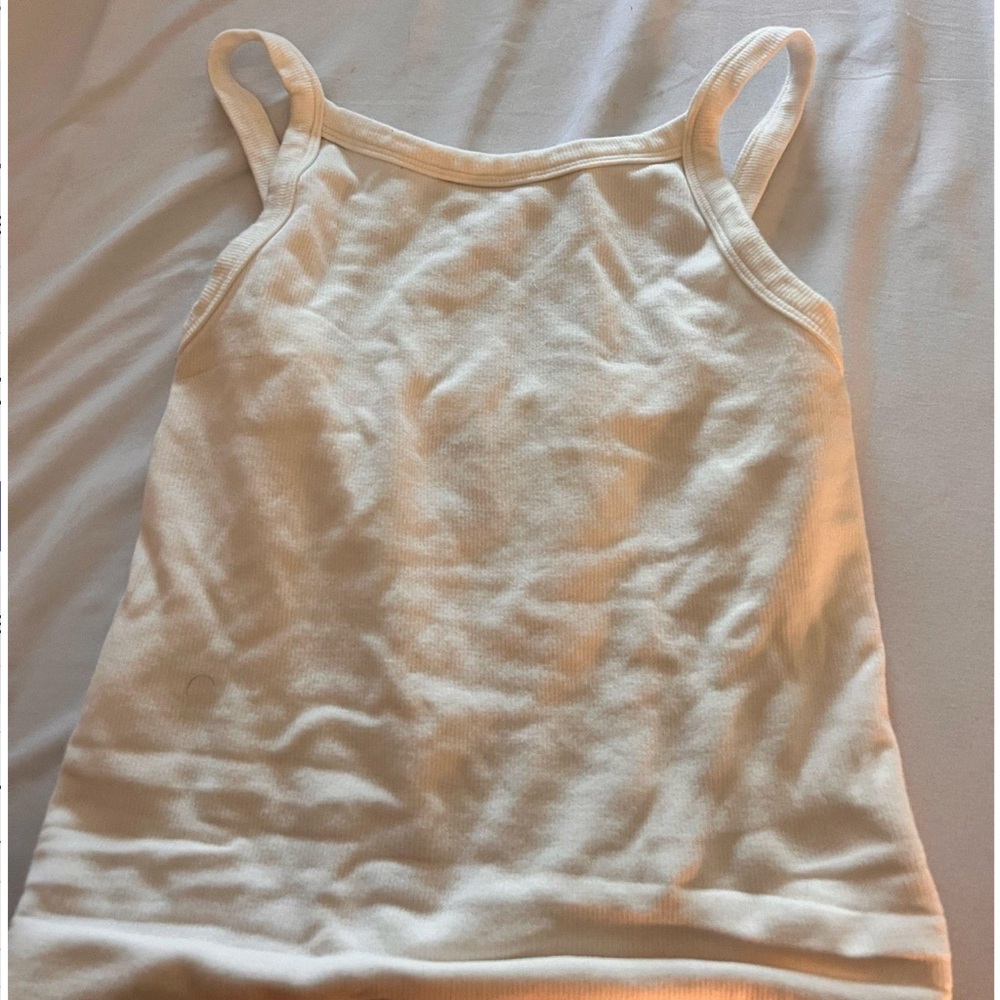 Pacsun White Contour Tank Top
